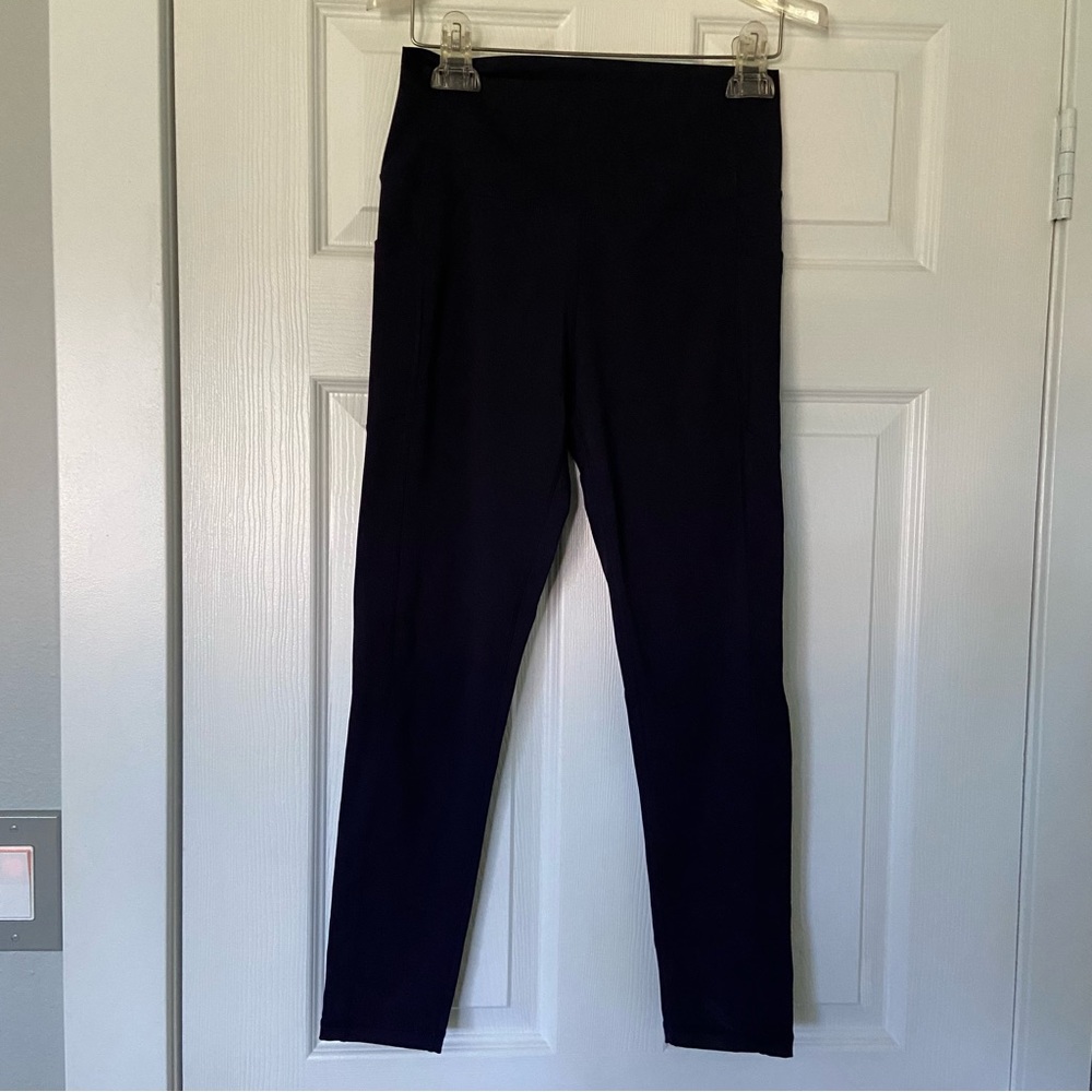 NWOT Zyia active leggings women’s size 8-10 dark blue ink color